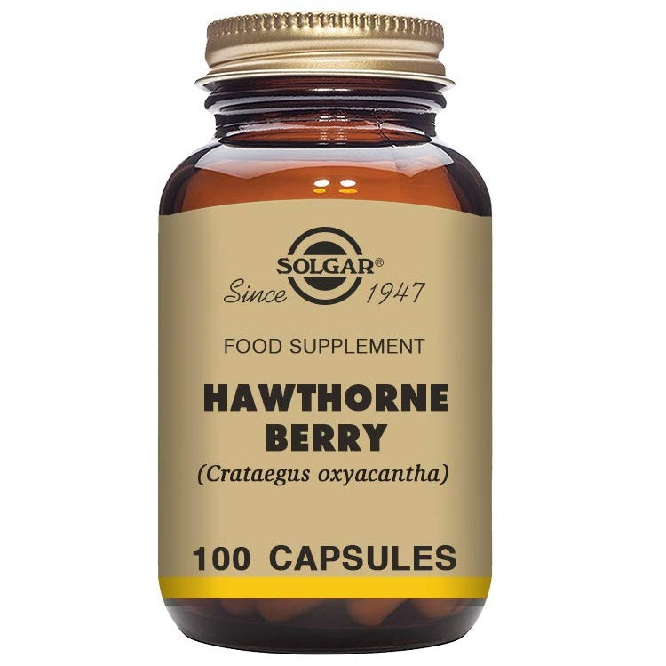Solgar Full Potency Hawthorne Berry Vegetable Capsules, 100 Count - Medaid International