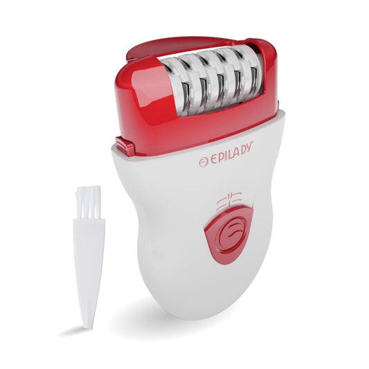 Epilady Speed Corded Epilator for Women | Compact Hair Removal Device for Arms, Legs, Underarms & Bikini Area, Epilators Hair Removal for Women (RED) - Medaid International
