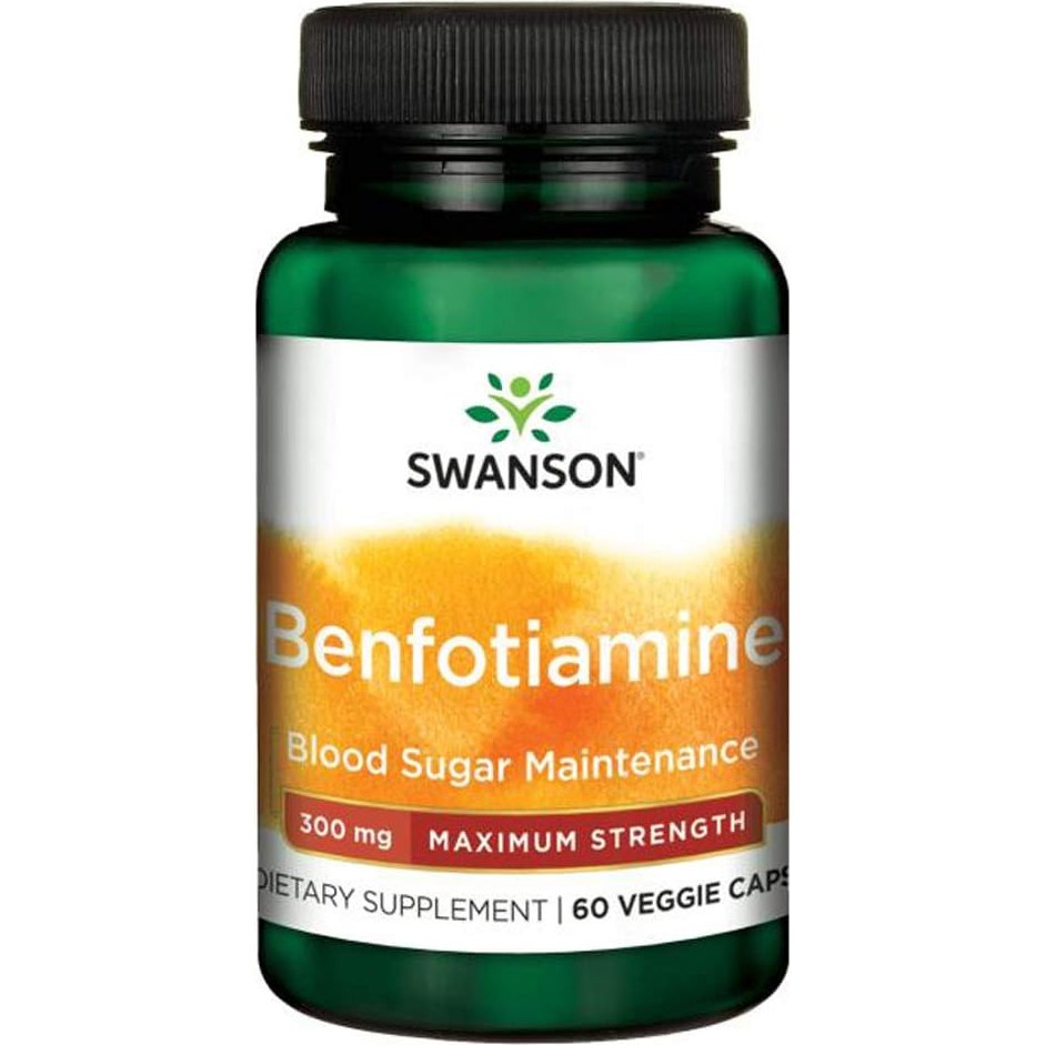 Swanson, Benfotiamine, High Potency, 300 mg, 60 Capsules - Medaid International
