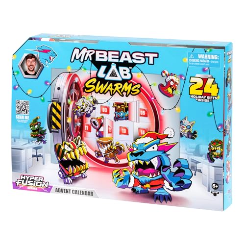 Celebrate the End of Year with MrBeast Hyper Fusion Advent Calendar, Opens A Door Every Day to discover 14 Exclusive Micro-Creatures, 22 Stickers and 7 Fusion Capsules - Medaid International