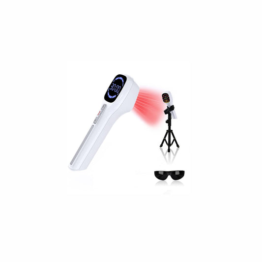 Cold Laser Therapy Device for Human & Pet with Stand & LED Display(4 x 808 nm +14 x 650 nm), Handheld Red Light Therapy Devices, Red Light Therapy Wand for Joint Muscle Pain Relief - Medaid International