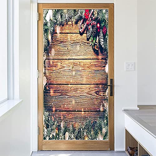 Christmas Privacy Window Film, Christmas Style Print, Glass Film for Home Office Living Room, W23.6 x L78.7 Inch - Medaid International