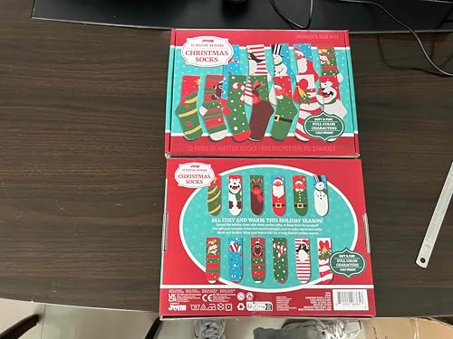JOYIN 12 Pairs Christmas Socks for Women, Men with Box Christmas Gifts for Teens, Women and Men as Holiday Gifts - Medaid International