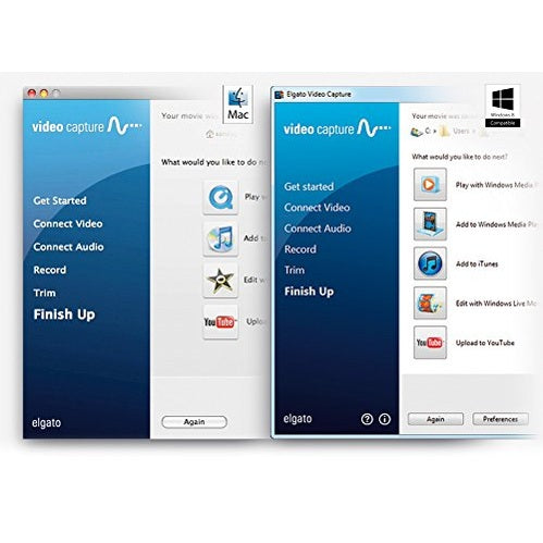 Elgato Video Capture – USB 2.0 Capture Card Device, Easy to Use, Convert Analog to Digital, with VHS VCR TV to DVD Adapter, for Mac, Windows or iPad - Medaid International