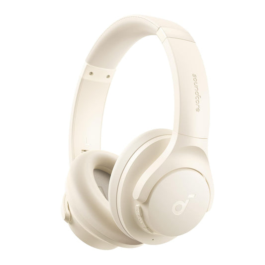 Soundcore by Anker Q20i Hybrid Active Noise Cancelling Headphones, Wireless Over-Ear Bluetooth, 40H Long ANC Playtime, Hi-Res Audio, Big Bass, Customize via an App, Transparency Mode (White) - Medaid International