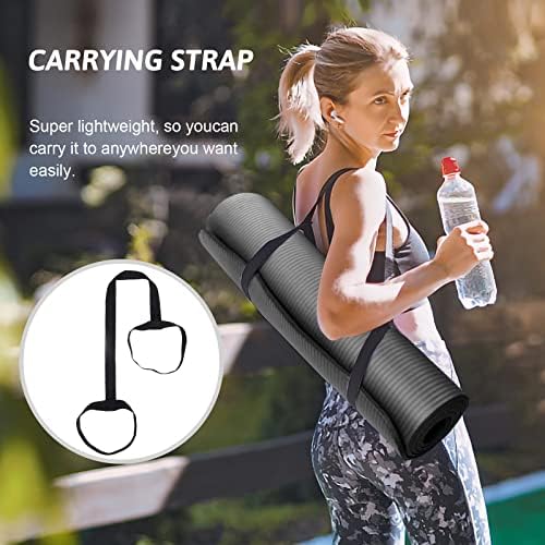 SKY-TOUCH Yoga Mat Non Slip, Yoga Mat with Strap Included 10mm Thick Exercise Mat Ideal for HiiT, Pilates, Yoga and Many Other Home Workouts - Medaid - Lebanon