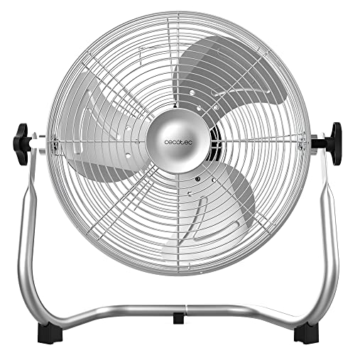 Cecotec - EnergySilence 1000 Pro Industrial Fan, 40W, 12", 3 Speeds, Steel Finish