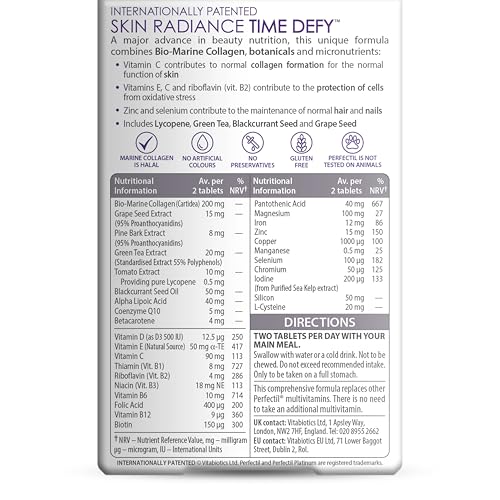 Vitabiotics Perfectil Platinum Skin Radiance 60 Tablets - Medaid International