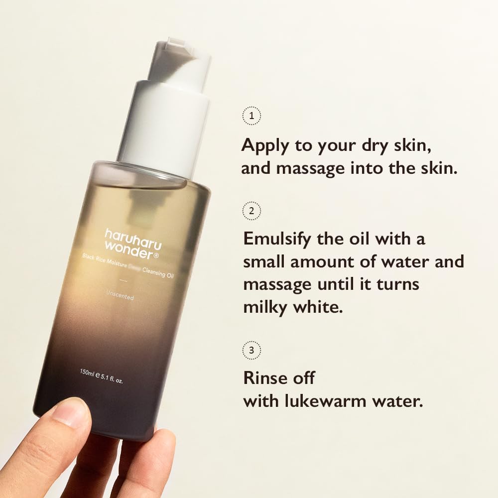 HARUHARU wonder Black Rice Moisture Cleansing Oil & 5.5 Soft Cleansing Gel Double Cleansing Duo Set - Medaid International