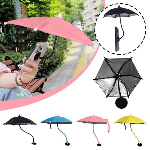 Generic - Magnetic Phone Sunshade Umbrella with 360° Flexibility & Suction Cup Stand