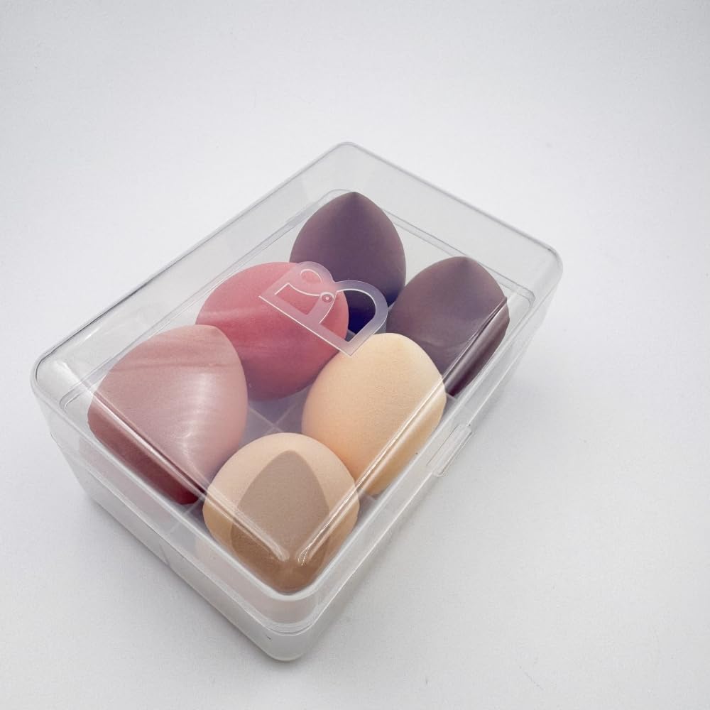6-Piece Beauty Blender Set | Non-Absorbent Makeup Sponges, Oblique Cut & Water Drop Shapes for Foundation & Cosmetics 21 - Medaid International