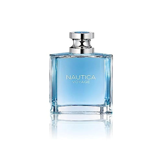 Nautica Voyage Eau De Toilette, Cologne and Fragrance For Men, Fresh, Romantic, Fruity Scent Woody, Aquatic Notes of Apple, Water Lotus, Cedarwood, and Musk Ideal Day Wear, Long Lasting 3.3Fl oz - Medaid International
