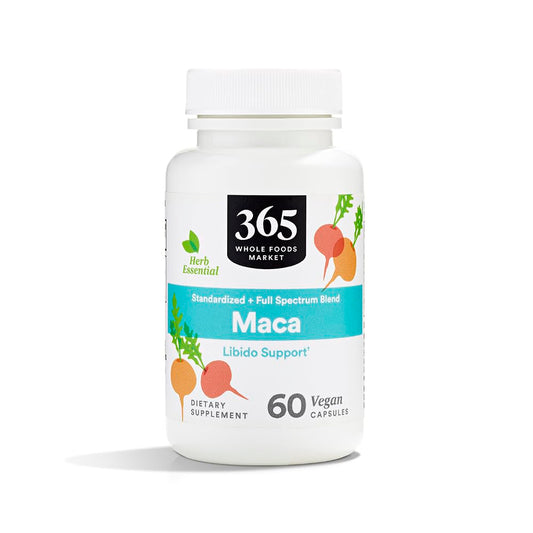 365 by Whole Foods Market, Maca Standardized + Full Spectrum Blend, Libido Support, Vegan Capsules, 60 Count - Medaid International