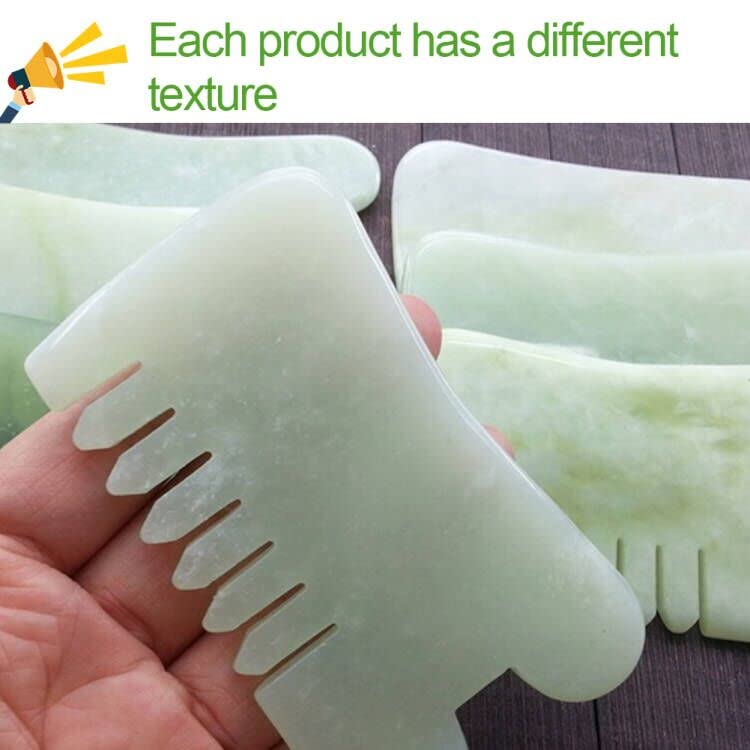 EQLEF Massage Scraping Tools with Jade Body Comb SPA Acupuncture Therapy Point Treatment on Face Arm Foot for Gua Sha - Medaid International