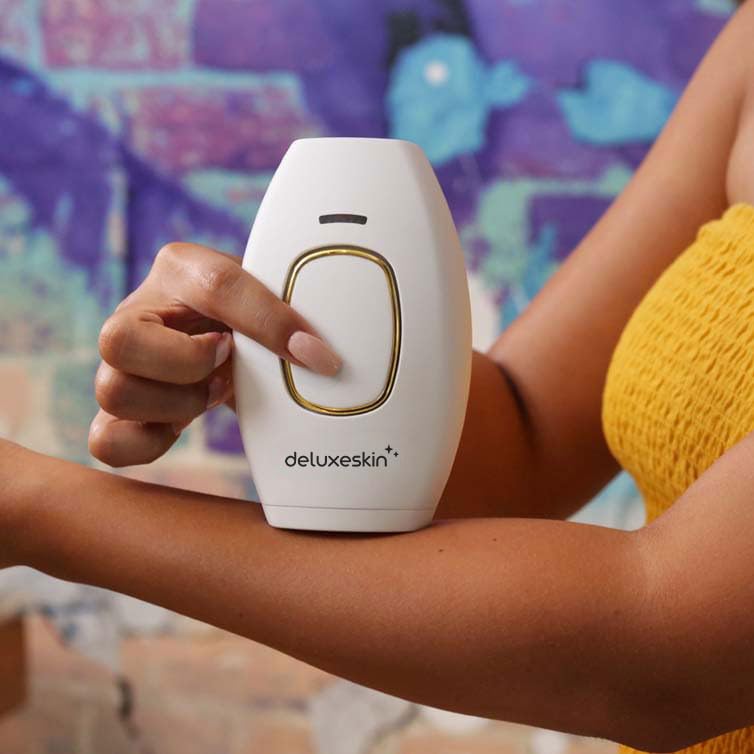 Deluxeskin Laser Hair Removal At Home - IPL Hair Remover Device | Facial Hair Removal Handset | Skincare of Bikini, Legs, Arms, Face, Upper Lips - Medaid International