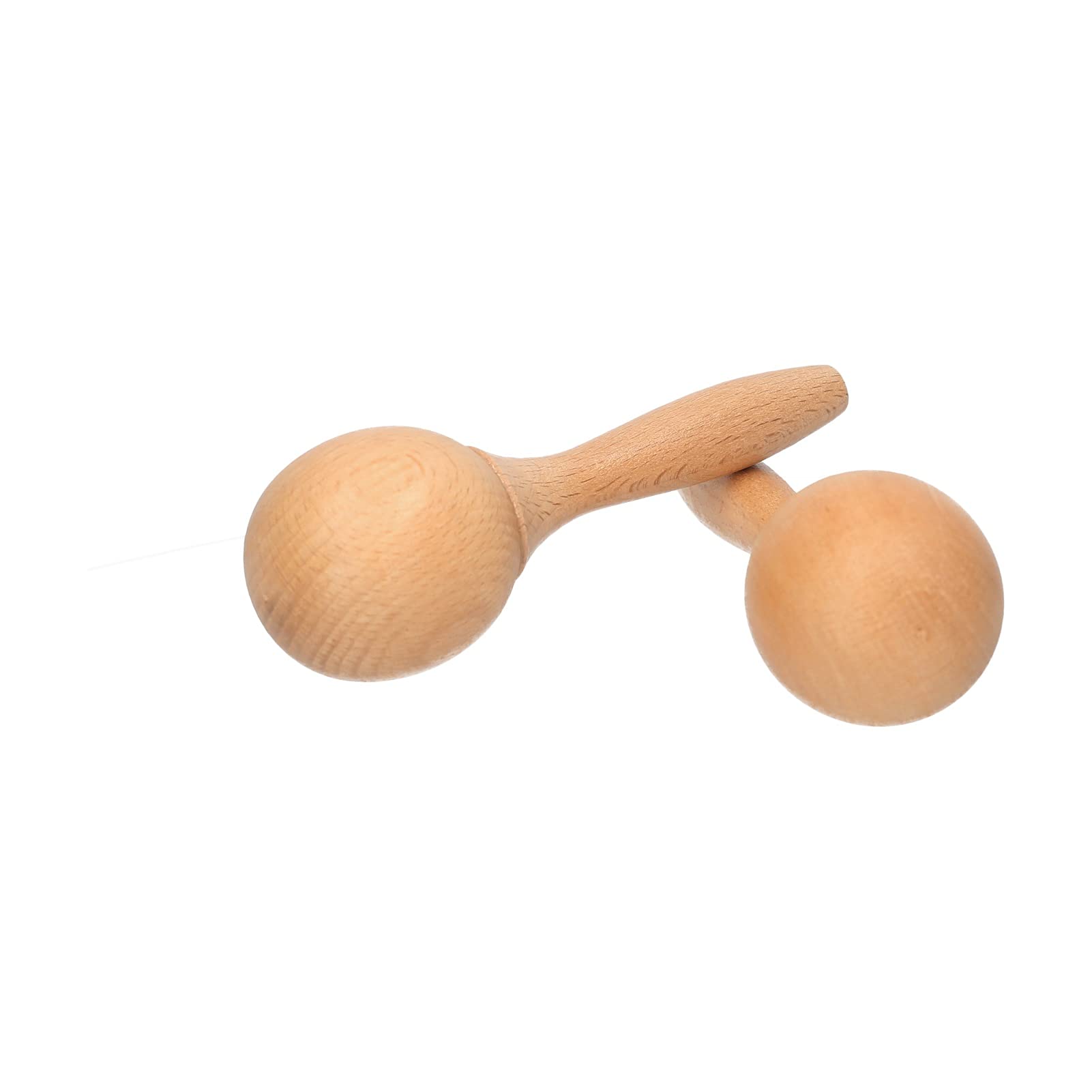 Beech Wood Maraca Pair Percussion Instrument Rumba Shaker Rattles for Kids Children Musical Compact Lightweight Durable Smooth Surface Easy to Hold Play Party Festival Classroom Event - Medaid International