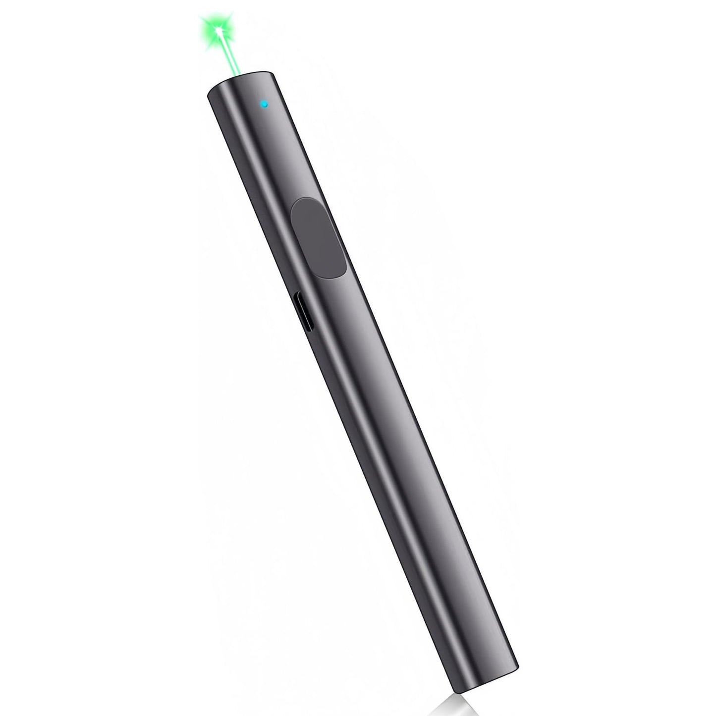 M Monoie Green Laser Pointer 1000ft Long Range, High Visibility Bright Beam, Metal Body Pen, for Teachers, Construction, Realtors, Presentations, Outdoor Use (Grey/Green Light) - Medaid International