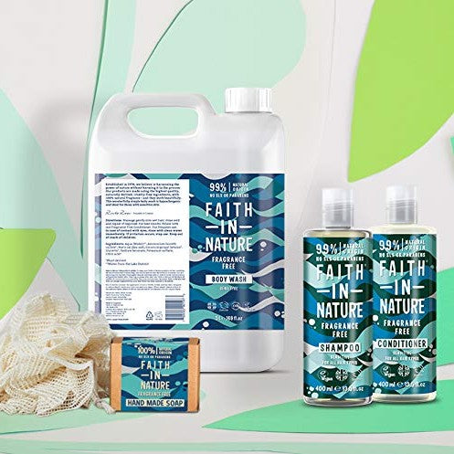 Faith in Nature Fragrance Free Shower Gel & Foam Bath 400ml - Medaid International