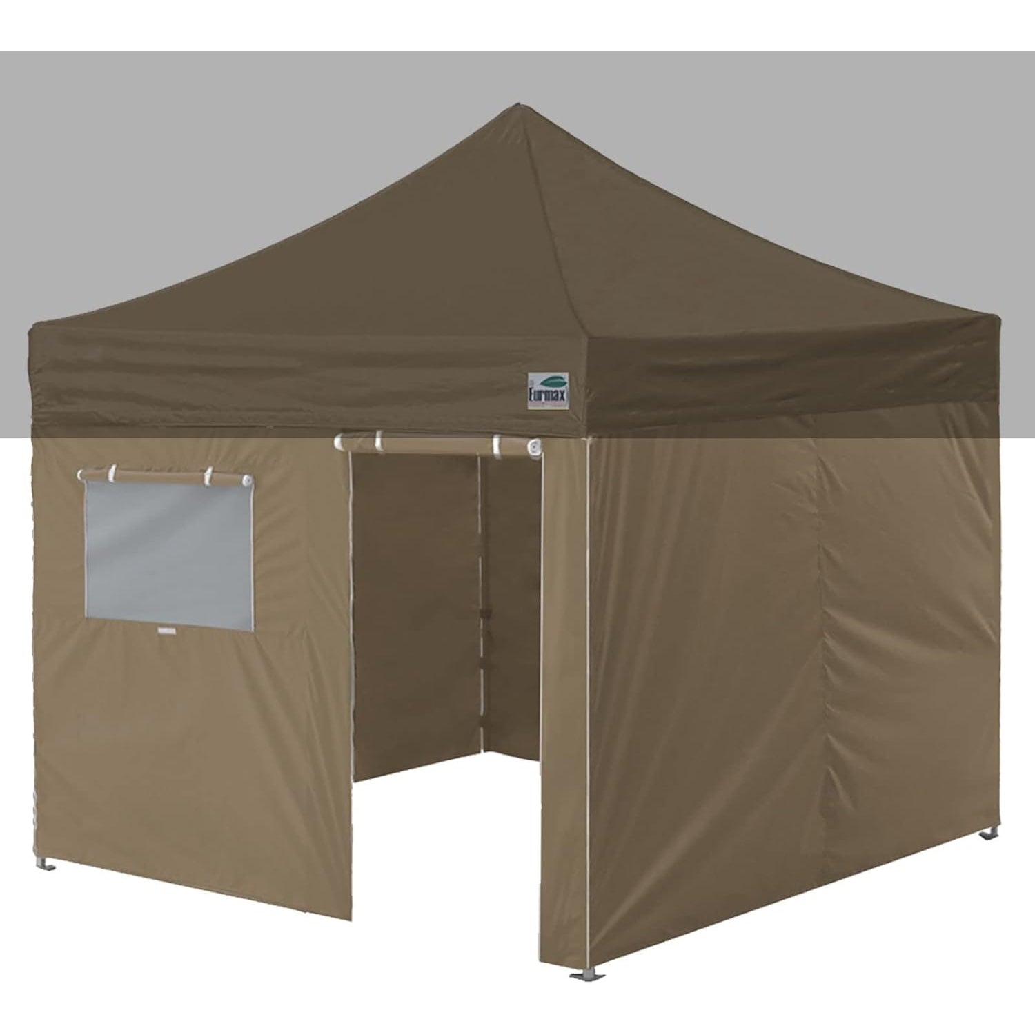 Eurmax USA Full Zippered Walls for 10 x 10 Easy Pop Up Canopy Tent,Enclosure Sidewall Kit with Roller Up Mesh Window and Door 4 Walls ONLY,NOT Including Frame and Top (White) - Medaid - Lebanon