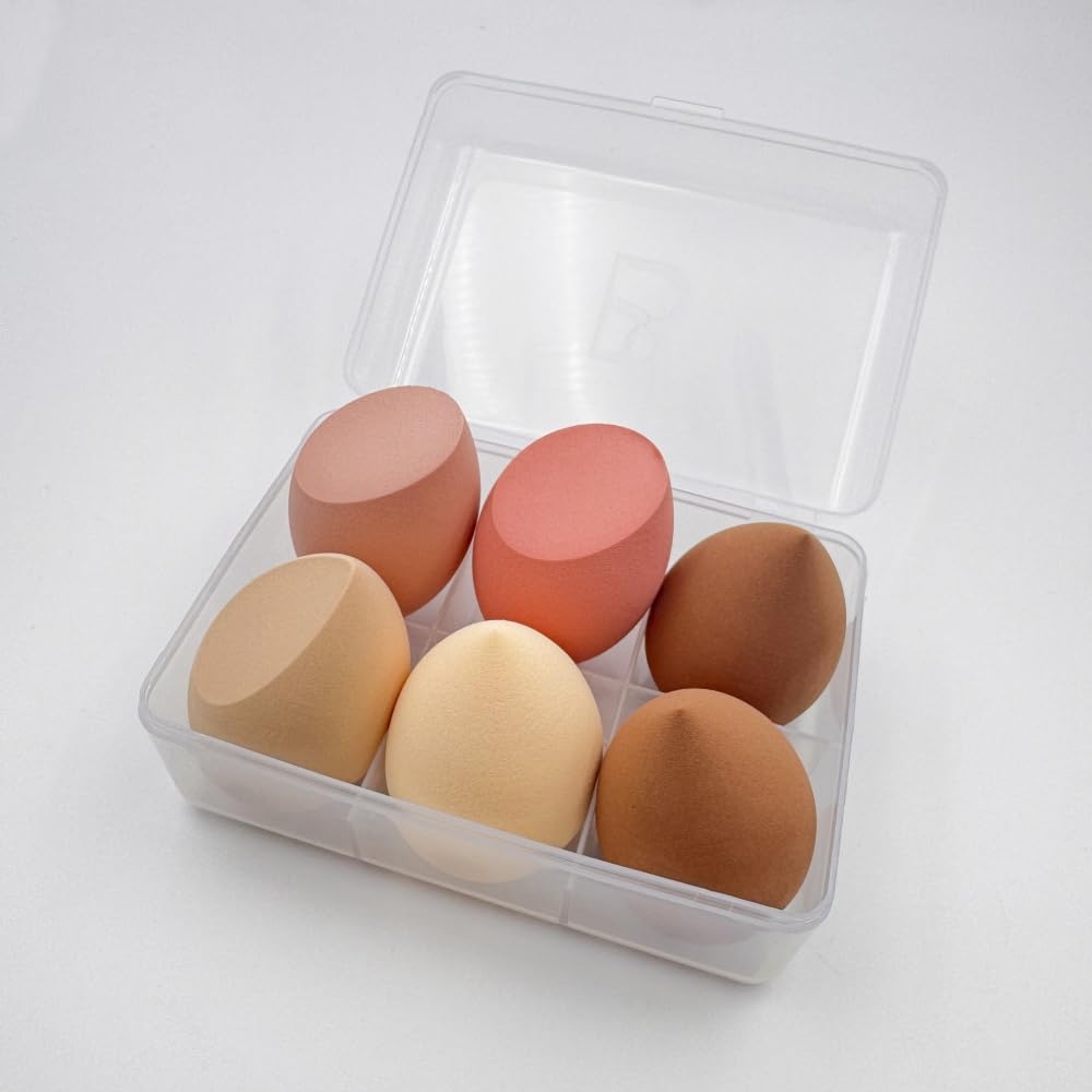 6-Piece Beauty Blender Set | Non-Absorbent Makeup Sponges, Oblique Cut & Water Drop Shapes for Foundation & Cosmetics 21 - Medaid International