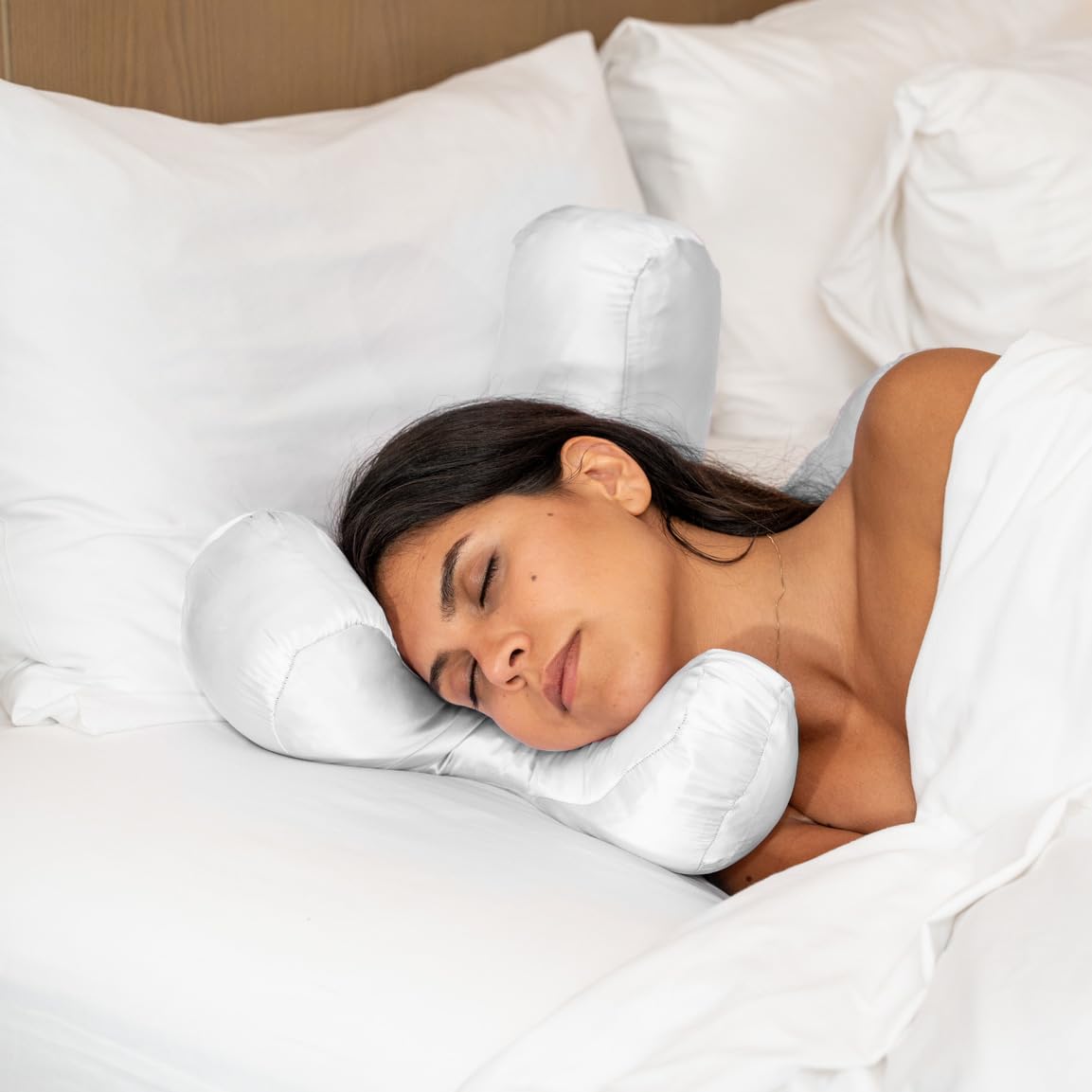 Flawless Face Pillow + Free White Satin Pillowcase! Beauty Sleep, Anti Wrinkles-Aging, Back Sleeping - Medaid International