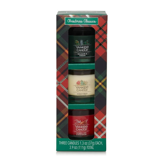 Yankee Candle - Mini - Set of 3 - Christmas Classic - Medaid International