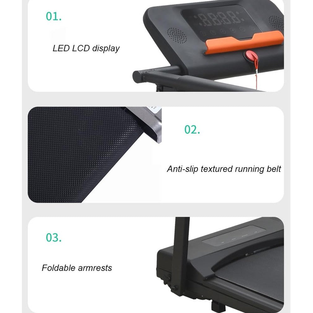 Llchaensc Walking Pad under Desk Treadmill Walking Treadmill Max Speed 8Km/H 2 in 1 Treadmills for Home Office Desk Treadmill for Walking Jogging Running - Medaid International