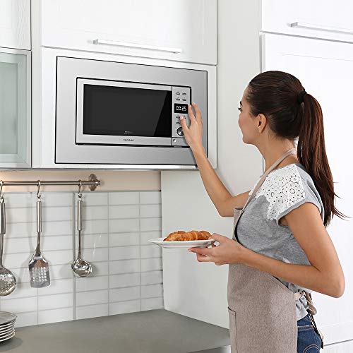 Cecotec - 700W Digital Microwave with 20L Capacity & Grill Function, Silver
