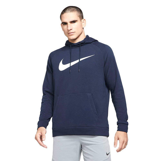 Nike Dri-FIT Men's Pullover Training Hoodie (Medium, Obsidian/White) - Medaid International