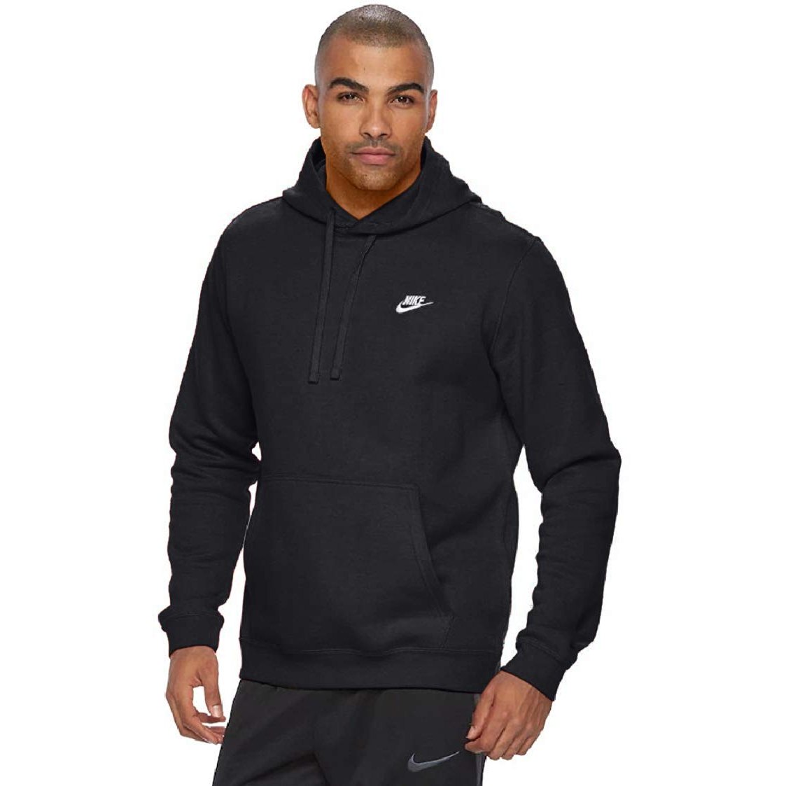 826433-010 Nike Men Black Pull-Over Hoodie (Large) - Medaid International