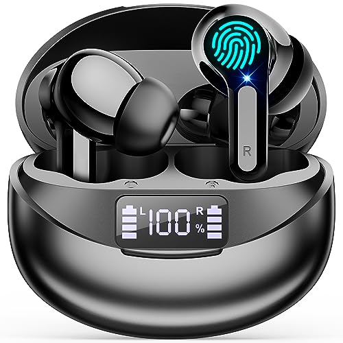 Cervanta - Bluetooth 5.3 Wireless Earbuds with Deep Bass & 35 Hours Playtime