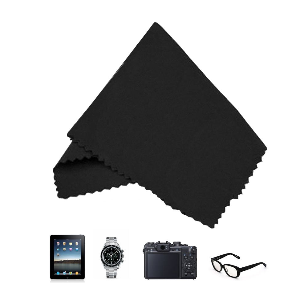 Eco-Fused Microfiber Cleaning Cloths - 12 Pack - for Cleaning Glasses, Spectacles, Camera Lenses, iPad, Tablets, Phones, iPhone, Android Phones, Laptops, LCD Screens and Other Delicate Surfaces - Medaid International