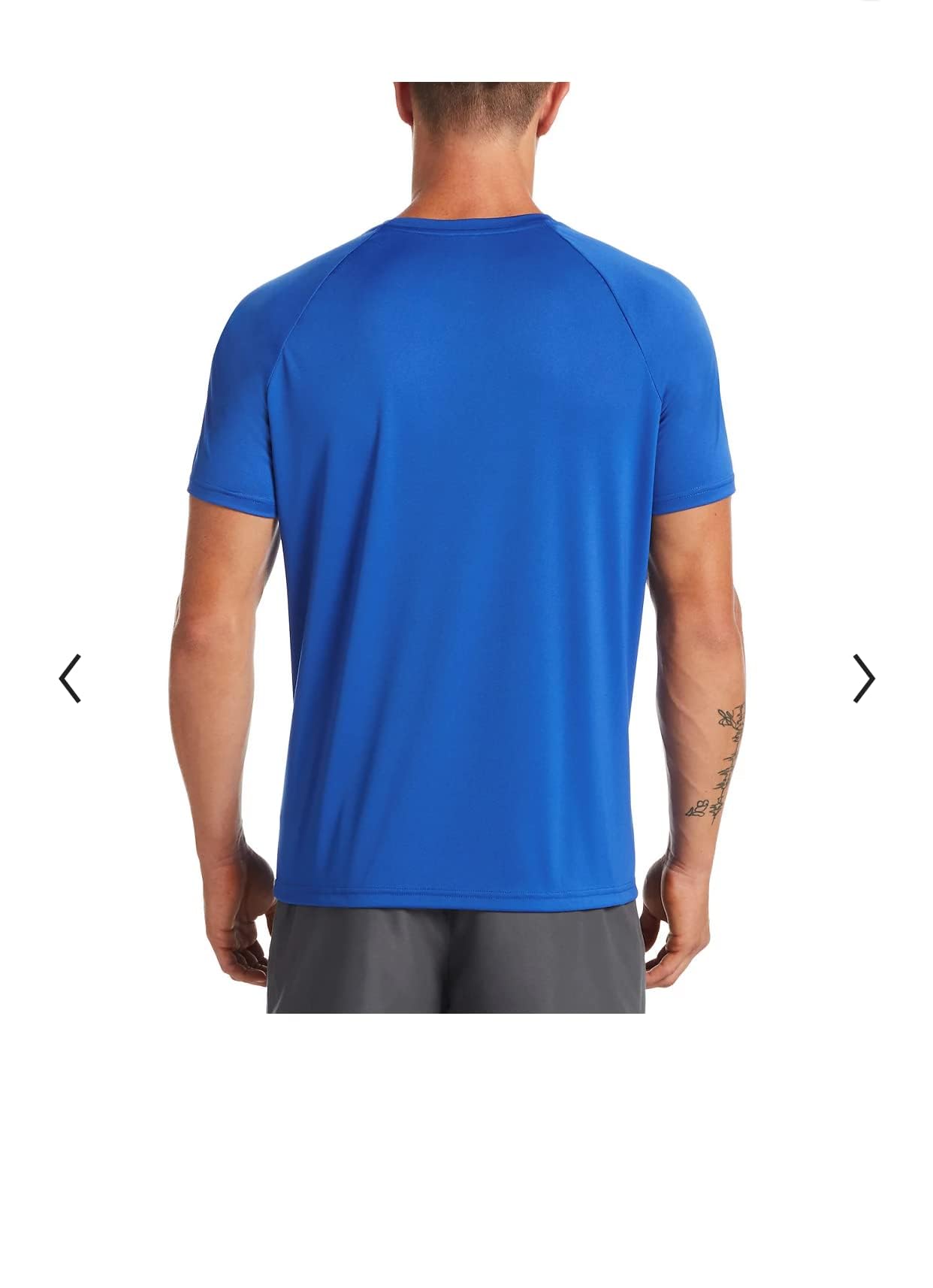 Nike Men's Dri-FIT UPF 40+ Hydroguard Swim Tee (Large, Black) - Medaid International