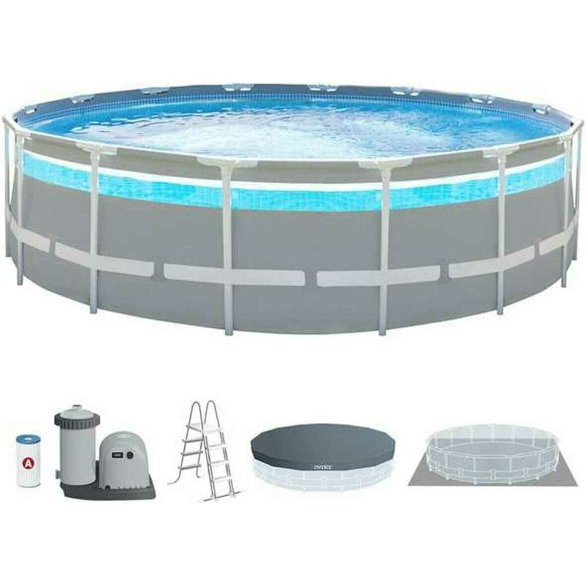 Prism Frame Clearview Pool Set D 4.88M X 1.22M - Medaid International