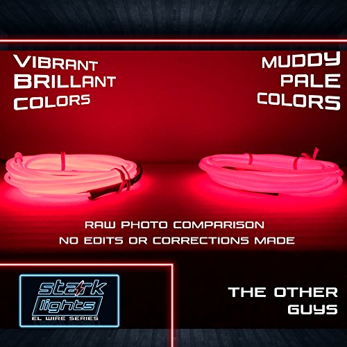 Stark - 5m Blue Neon LED EL Wire, 3.2mm Thick, USB Powered for DIY Projects