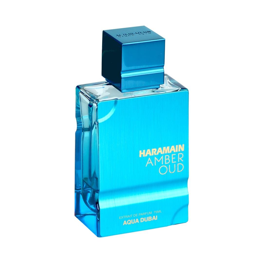 Al Haramain Amber Oud - Aqua Dubai - Cologne for Men and Women - Bergamot, Amber, Musk Fragrances - Long Lasting Perfume for Men and Women - 2.5 oz - Medaid International