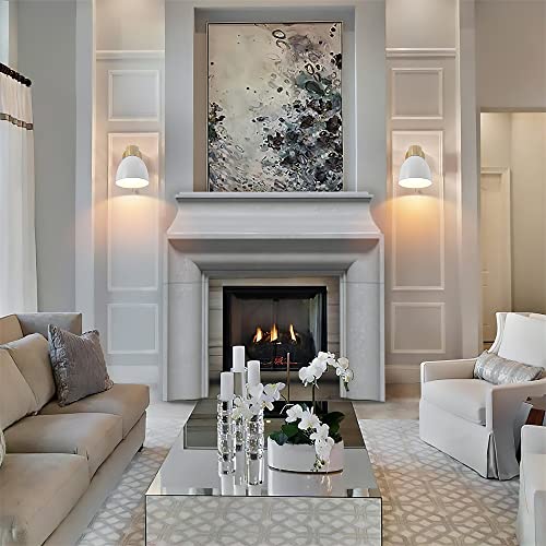 Dknhs - Vintage E27 Indoor Wall Light with Switch, Wood Lampshade, Retro Design