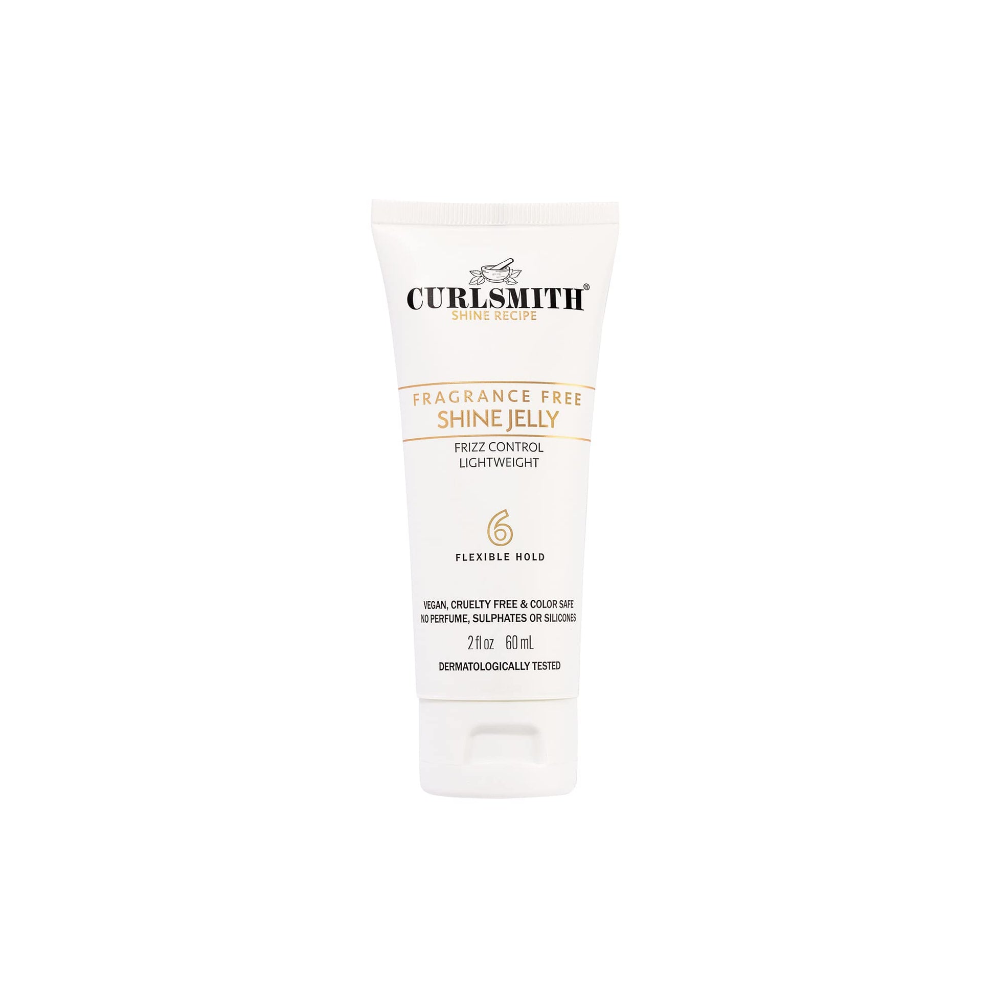 CURLSMITH - Shine Jelly, Light Hold Styling Gel with Frizz Protection, Sensitive, Fragrance Free, For All Curl and Hair Types, Vegan (2 fl oz) - Medaid International