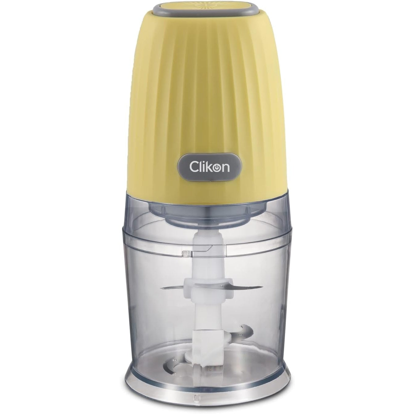 Clikon 2 Litre Electric Food Chopper/Meat Processor with Garlic Skin Peeler Attachment, 2 Speed Setting, Detachable Stainless Steel Quad Blades, 350 Watts, 2 Year Warranty, Silver - Medaid