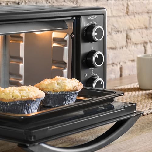 Cecotec - Bake&Toast 2300 Countertop Oven, 23L, 1500W, 3 Heating Modes, Timer