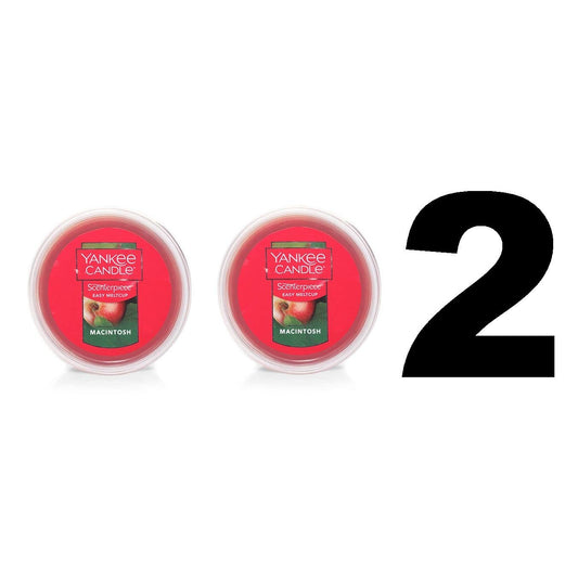 Yankee Candle 2 Units of Macintosh Scenterpiece Easy Meltcup Wax Melt Cup (NET WT 2.2 OZ | 61g Each) - Medaid International