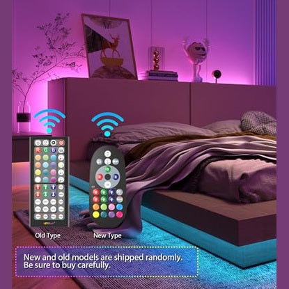 Mexllex - RGB LED Strip Lights 5m with Remote Control and Music Sync