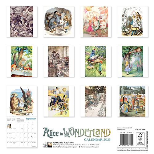Alice in Wonderland Wall Calendar 2023 (Art Calendar) - Medaid International