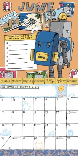 Kid's Awesome Activity Wall Calendar 2024: Includes 300+ Super Fun Stickers! - Medaid International