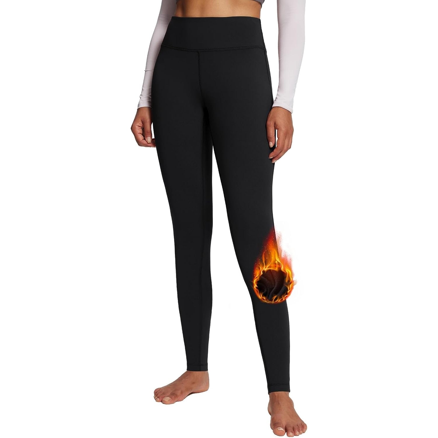 BALEAF Women's Fleece Lined Leggings Thermal Warm Winter Tights