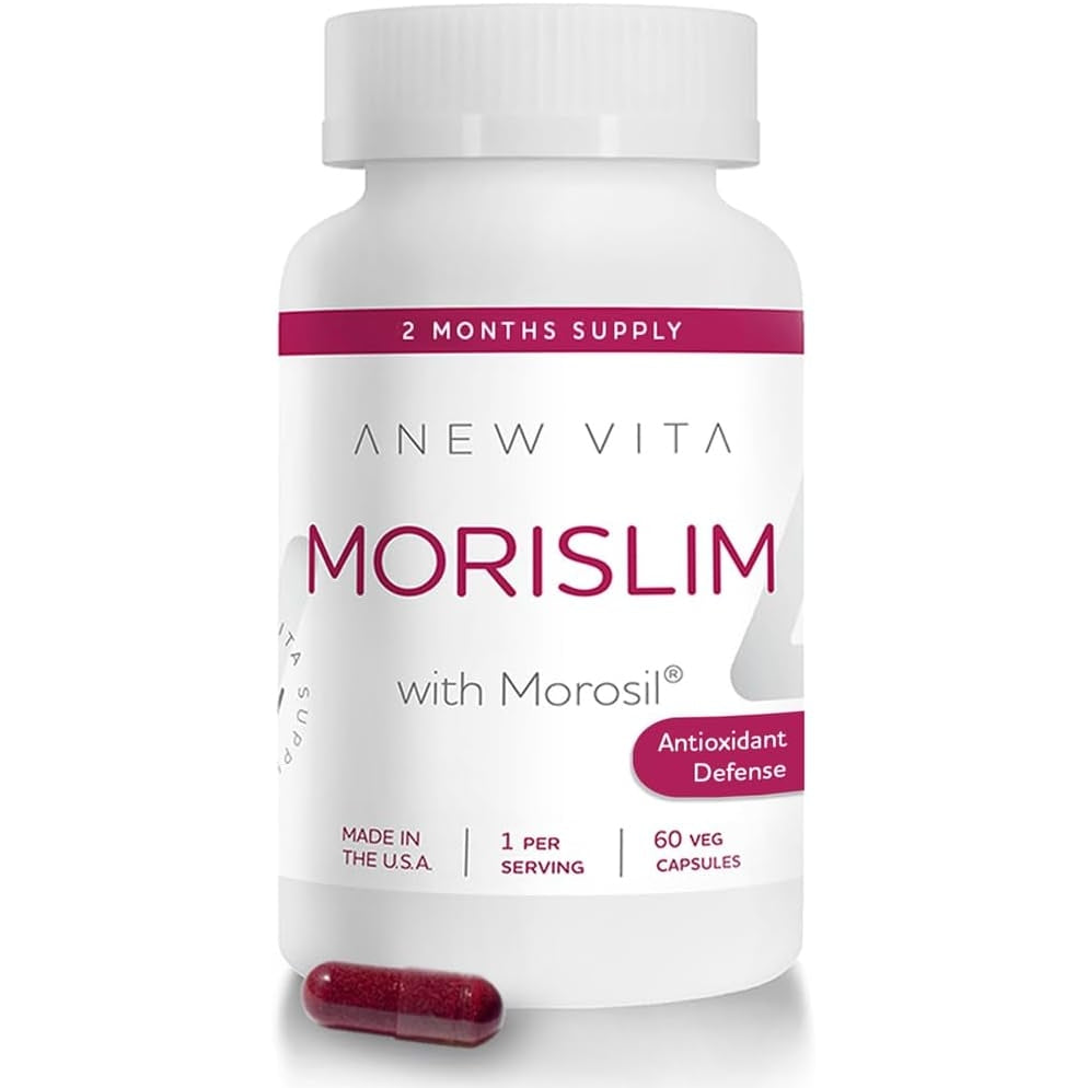 Morislim with Morosil: Antioxidant & Nutrition Supplement for Men & Women | Wellness & Vitality | Moro Red Orange | Non-GMO, Gluten Free, 60 Vegetable Capsules | Made in USA - Medaid - Lebanon