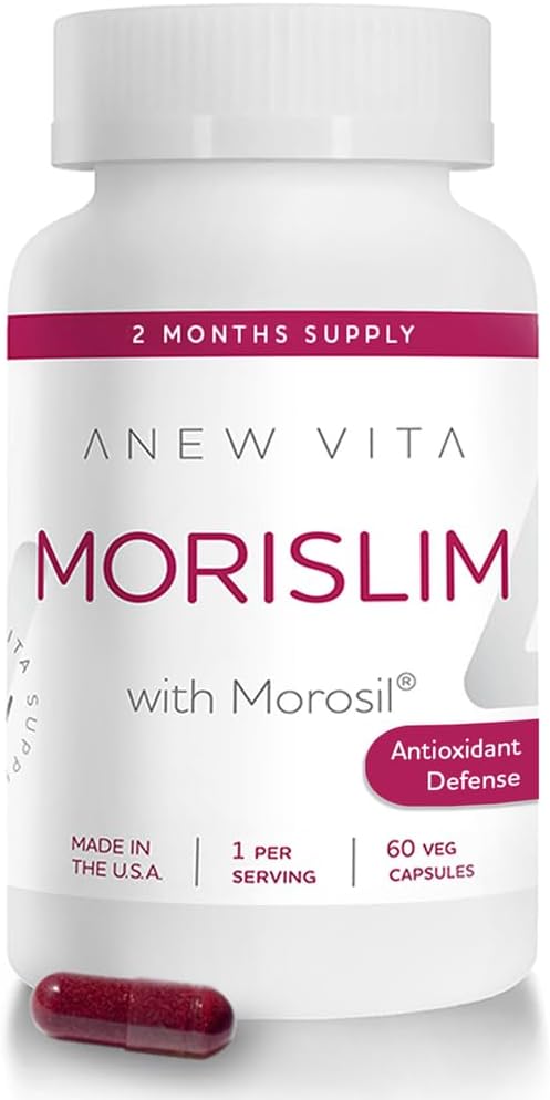 Morislim with Morosil: Antioxidant & Nutrition Supplement for Men & Women | Wellness & Vitality | Moro Red Orange | Non-GMO, Gluten Free, 60 Vegetable Capsules | Made in USA - Medaid - Lebanon