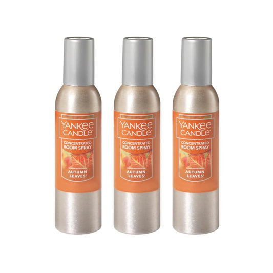 Yankee Candle Concentrated Room Spray, Autumn Leaves, 1.5 OZ (Pack of 3) - Medaid International