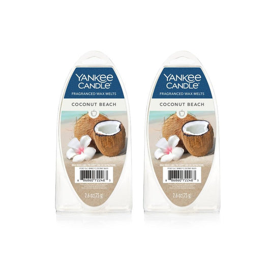 Yankee Candle Lot of 2 Fragranced Wax Melts - Coconut Beach - Medaid International