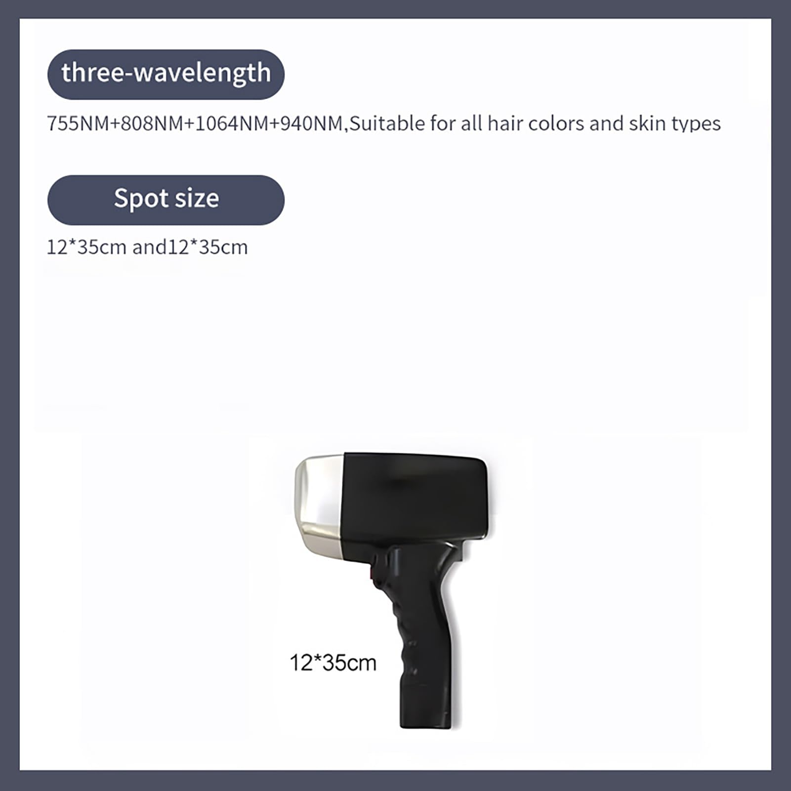 FXNFXLA Hair Removal Device, 755nm 808nm 1064nm Diode Laser Hair Removal Laser Device, Hair Removal for Women and Men - Medaid International